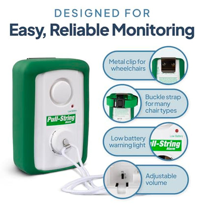 Basic Pull String Alarm for Fall Prevention and Anti-Wandering by Smart Caregiver - BPS-01