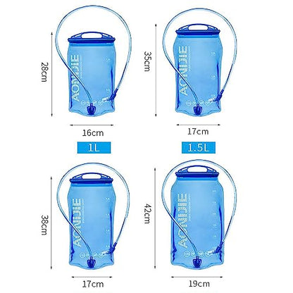 AONIJIE Hydration Bladder 1.5L Water Reservoir, Leakproof Water Storage Bladder Bag, BPA Free, Large Opening, for Hiking Camping Running - color: G2#1.5L Bladder