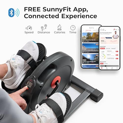 Sunny Health & Fitness Under Desk Pedal Elliptical Machine Leg Exerciser - color: Black