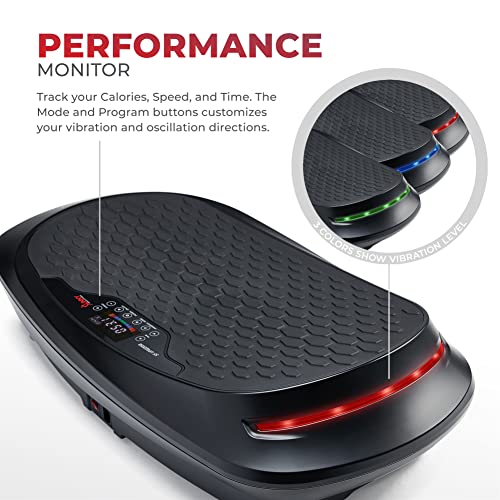 Sunny Health & Fitness 2D/3D/4D Vibration Platform Exercise Machine - size: 4D