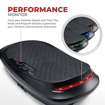 Sunny Health & Fitness 2D/3D/4D Vibration Platform Exercise Machine - size: 4D
