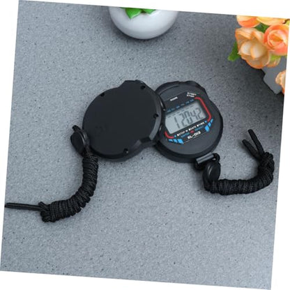 STOBAZA 2 Stopwatch Timer Sports Timer with Split Time Feature Professional Movement Electronic for Outdoor Sports Fitness Competition 3.14 X 2.36 X 0.78 in