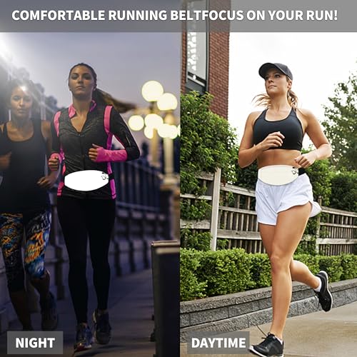Running Fanny Pack Whole Bag Reflective, Running belt for Women &Men,Sweatproof Phone Holder Workout, Running Waist Pack (white) - color: white