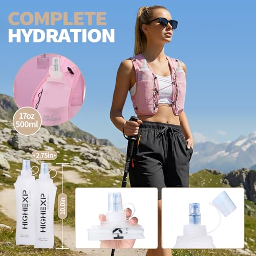 Running Vest for Women Lightweight Hydration Packable - color: Pink, size: Medium