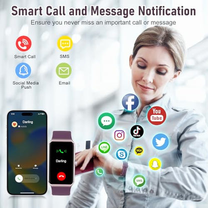 Fitness Tracker with 24/7 Heart Rate,Blood Pressure Sleep Tracking,104 Sports Modes Calories Smart Watch,IP68 Waterproof Step Counter Activity Trackers Pedometer for Android&iPhone Women Men Bordeaux