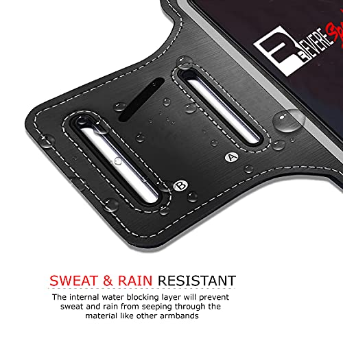 RevereSport Armband for iPhone 17/16/15/14/13/12. Running Phone Arm Holder for Sports, Gym Workouts and Exercise - size: 6.1" Screen
