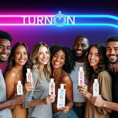 Turn On Silicone-Based Premium Personal Lubricant | Long Lasting Performance, Ultra Slick & Silky Smooth, Condom Safe Lube for Men, Women, and Couples, 8 fl oz - size: 8 Fl Oz (Pack of 1)