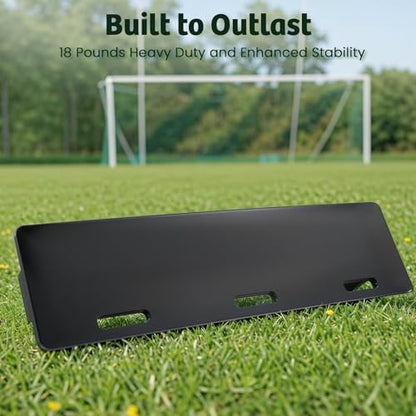 Soccer Rebounder Trainer, 2-Way Portable Football Rebound Board for Solo Practice, Shooting & First Touch Drills - High-Impact HDPE Design for Indoor/Outdoor Use