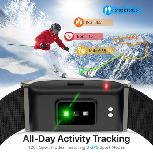Smart Watch, Multi-Scenario Health Monitoring, Real-Time Heart Rate Tracker, IP68 Waterproof, Music Control