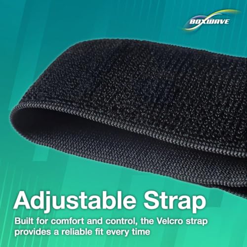 BoxWave Holster Compatible with Samsung Galaxy Z Flip 6 - ActiveStretch Sport Armband, Adjustable Armband for Workout and Running - Jet Black