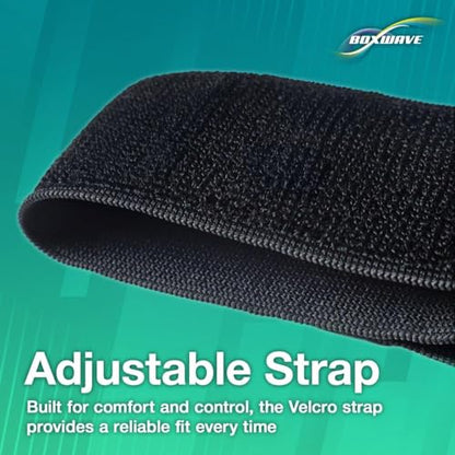 BoxWave Holster Compatible with Samsung Galaxy Z Flip 6 - ActiveStretch Sport Armband, Adjustable Armband for Workout and Running - Jet Black