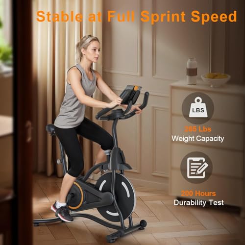 Maicifi Indoor Cycling Bike, Silent Belt Drive, Heavy Flywheel, Digital Display, Home Gym Cardio Workout Training