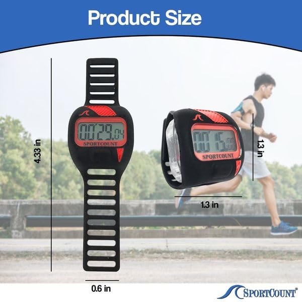 SC Sportcount Bike Timer - Water Proof Lap Timer for Bike Training - Push Button Lap Counter