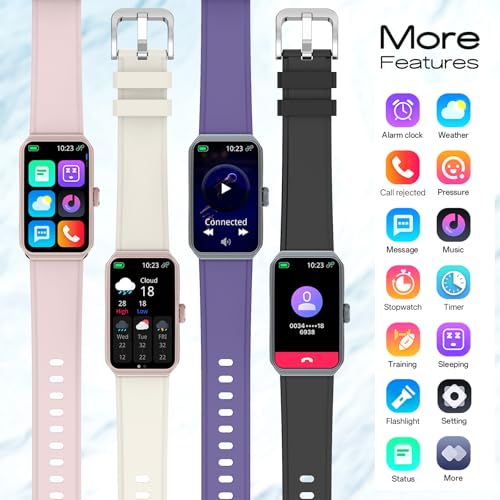 Nemheng Fitness Tracker for Women & Men - IP68 Waterproof, 100+ Sports Modes,24/7 Heart Rate & Sleep Monitor, Ultra-Long Battery Life, Android iOS Compatible, Includes Strap - color: Black