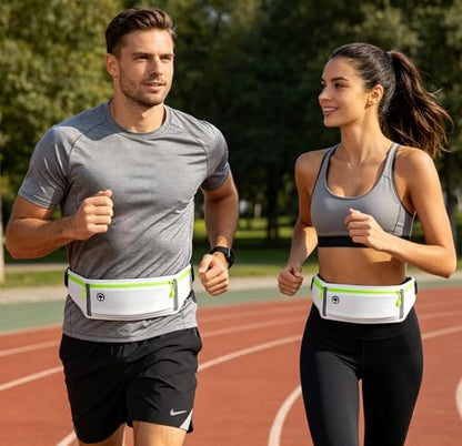 Running Belt Slim Fanny Pack Jogging Pouch Phone Holder Waist Pack - White - color: C White