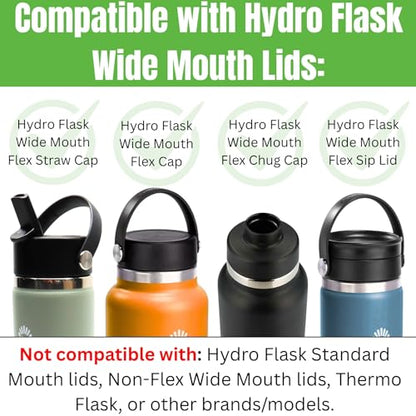 Captain O-Ring – Replacement Lid Gaskets for Hydro Flask Wide Mouth Flex Caps (5 Pack)