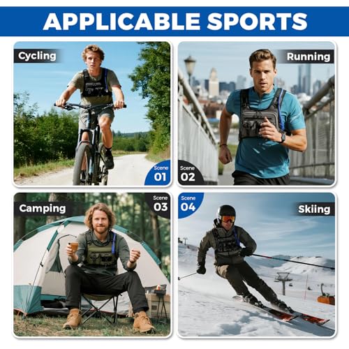 Criuage USA Patent Running Hydration Vest Backpack, Lightweight Chest Pack with 2.0L Water Bladder Bag Daypack for Hiking Running Cycling Race Marathon for Women Men - color: Black V2