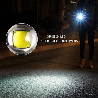 MecArmy CPLU Wrist Flashlight, Compact USB-C Rechargeable EDC LED Light, 300 Lumens, Double-Click Anti-Misfire, IPX6 Waterproof, for Running, Night Walking, Hiking - Fits on Watchband/Strap Systems - color: Alumium Black