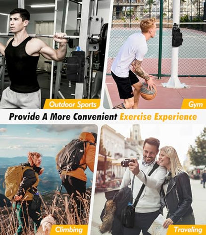 Nuovoware Magnetic Gym Bag, 40oz, Water Bottle Carrier Holder, Black - color: Black/CiXi, size: 40 Ounces - Magnetic