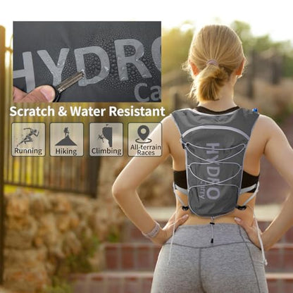 Lightweight Running Vest for Women and Men Hydration Backpack Pack with 1.5L Water Bladder Bag for Hiking Trail Running Gear Cycling Marathon