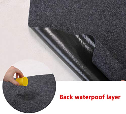 Fitness Equipment Mats, Absorbent/Waterproof – Protects Exercise Equipment and Floor，Protective Flooring Under Elliptical Machine mat, Indoor Treadmill Mat，Washable (24" x 48")