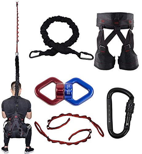 DASKING Pro Yoga Resistance Band - Heavy Duty Bungee Cord for Home Gym, Pilates & Agility Training (4 Weight Classes) - style: Weight Class -1