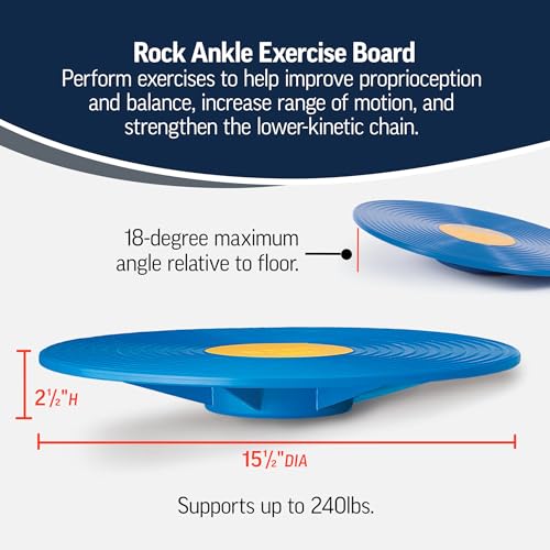 OPTP Rock Ankle Exercise Board – Balance Board for Range of Motion Exercise
