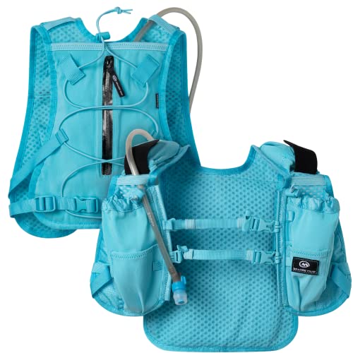Orange Mud Endurance Pack V3.0 Running Vest – 2L Hydration Backpack for Trail Running, Hiking & Cycling – Lightweight, Breathable Mesh, Gear Pockets, Trekking Pole Loops - color: Teal