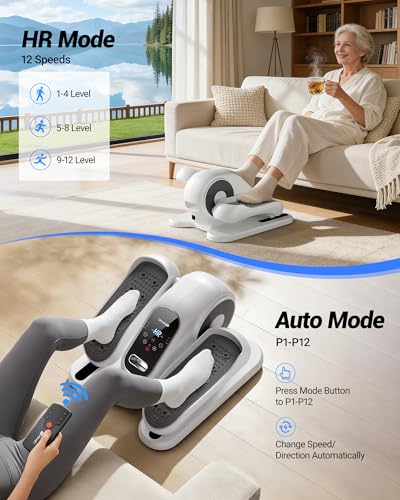 UMAY Under Desk Elliptical Eclipse Leg Exerciser Electric as seen on TV - color: Off-White