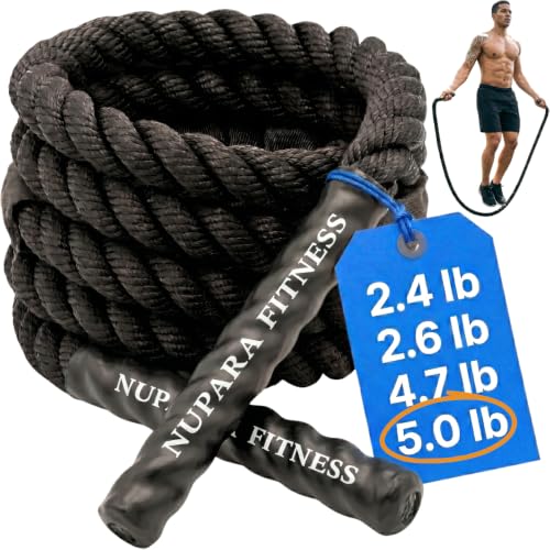 Weighted Jump Rope for Men and Women | Muay Thai Jump Rope - color: 5.0LB 9.8 ft