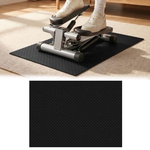 THAILE Double-Sided Elliptical Mat, 26" x 18", Non-Slip Stepper Mat