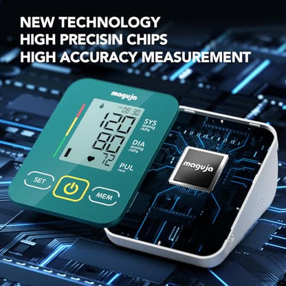 maguja Upper Arm Blood Pressure Monitor Auto Digital for Home Use (Green) - color: Green