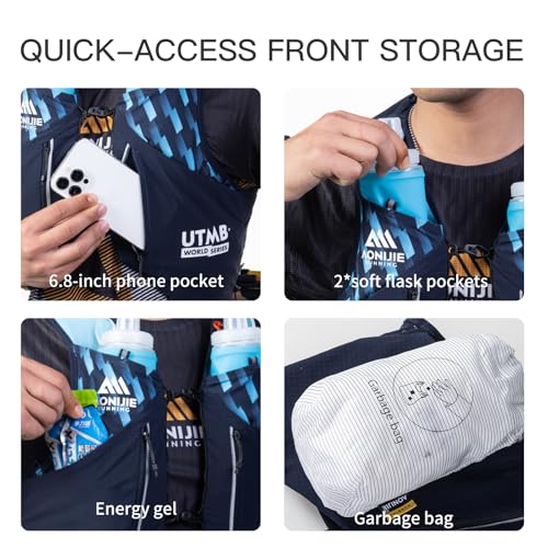 AONIJIE Running Vest Hydration Backpack for Men Women - size: Medium