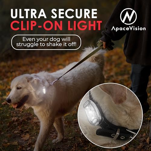 EverLightFX USB Rechargeable LED Safety Light (2 Pack) by Apace - Super Bright Bike Tail Light Works Brilliantly as Running Light for Joggers, Pets, Bicycle Strobe or Rear Clip On Lights - color: White
