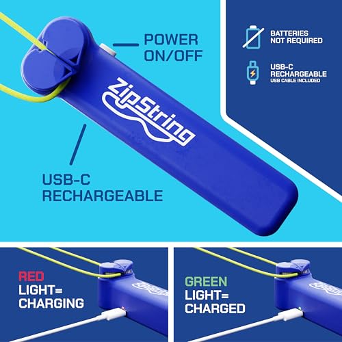 ZipString Original Rope Launcher Toy, Bold Blue - color: Bold Blue