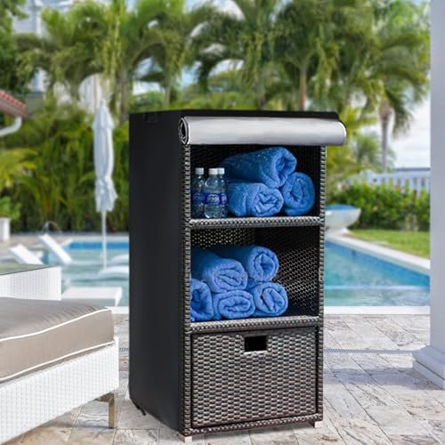 Kasla Outdoor Pool Towel Rack Cover, Custom Cover - size: 1" x 1" (Rectangular)