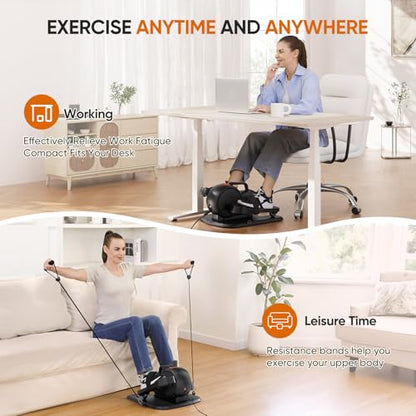 Dripex Under Desk Elliptical, Electric Leg Exerciser for Seniors