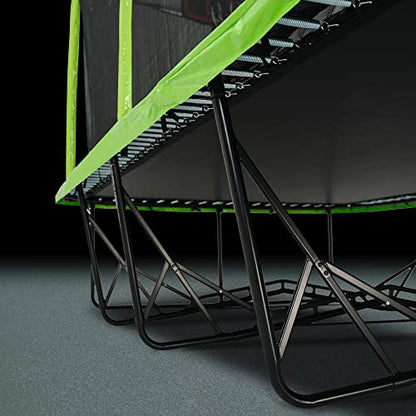 SkyBound Rectangular Trampoline with Enclosure Net 10x17 FT - Rectangle Trampolines Performance Build for Families and Athletes - Reinforced Welding Base - Gymnastics Trampoline Superior Bounce