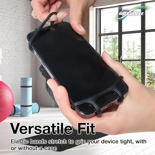 BoxWave Holster Compatible with Samsung Galaxy S26 Ultra - ActiveStretch Sport Armband, Adjustable Armband for Workout and Running - Jet Black