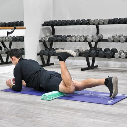 OPTP PRO-ROLLER Standard Density Foam Roller – Half-Round, Green, 36" x 3"