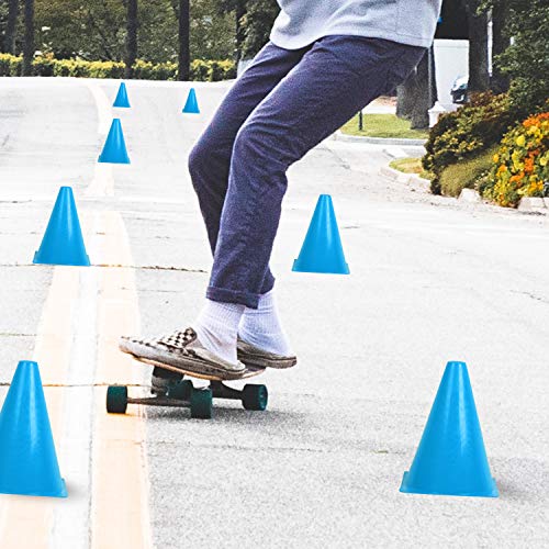 KINJOEK 30 Pack 7 Inches Sports Training Cones with Rounded Edges