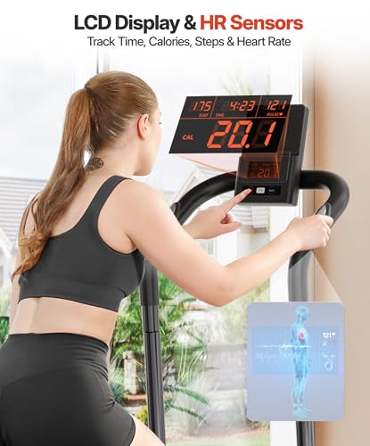 YOLEO Magnetic Stair Stepper for Exercise at Home, 16-Level Adjustable Resistance Up to 130LB, Folding Cardio Stairmaster with 28''Extended Stride&Low Noise,Stair Climber with HR Sensor for Full Body