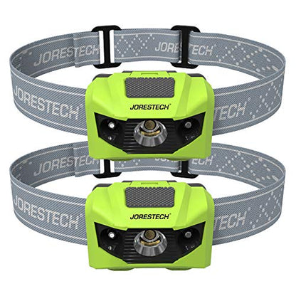 JORESTECH LED Headlamp Flashlight – IPX4 Water Resistant with 4 Modes for Camping, Hiking, Repairing, etc. (2, Lime) - color: Lime