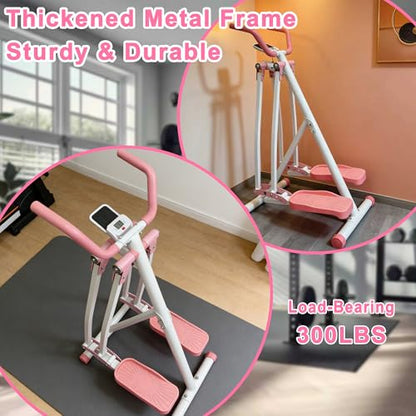 KINMAC Air Walking Elliptical Exercise Machine - color: Pink