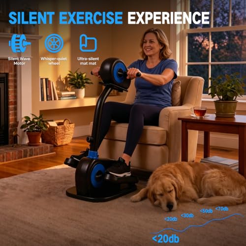 Electric Exercise Elliptical, Seated Pedal Exerciser for Seniors