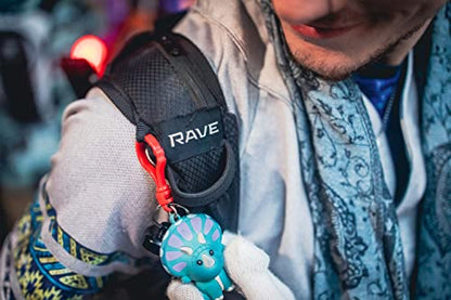 RAVERUNNER® Anti-Theft Hydration Backpack | Festival Approved Rave Backpack for Concert Goers, Leak-Free Festival Water Backpack for EDC, Rave Hydration Pack - color: Black
