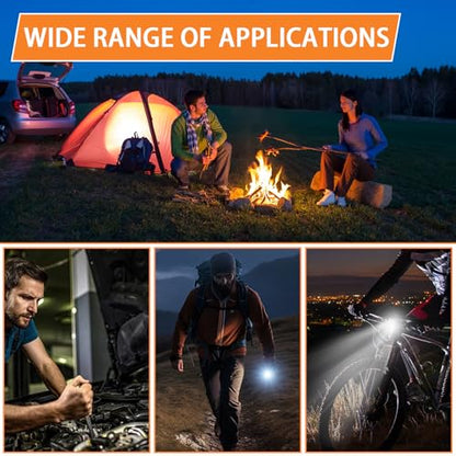 MAKDAK 4PC Keychain Flashlight Rechargeable Cob Keychain Work Light 7 Modes 1600Lumen High Lumen Flashlights for Emergencies,EDC - color: (Orange and Blue)*2PC