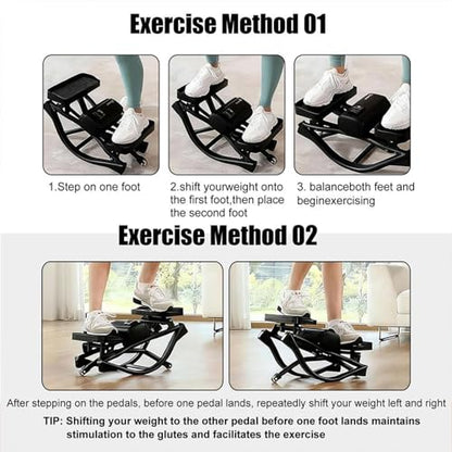 U-Shaped Rock Stepper Machine for Home Workout, Rock, Stepper Side to Side
