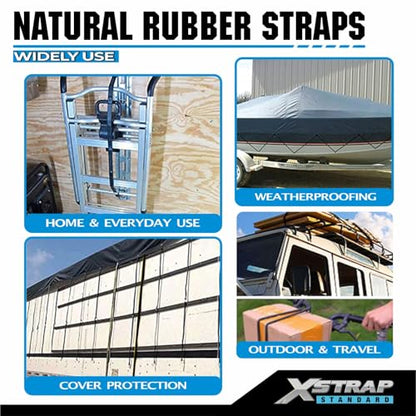 XSTRAP STANDARD 20PK 100% EPDM Bungee Cords 31" Natural Rubber Tarp Straps - size: 31''