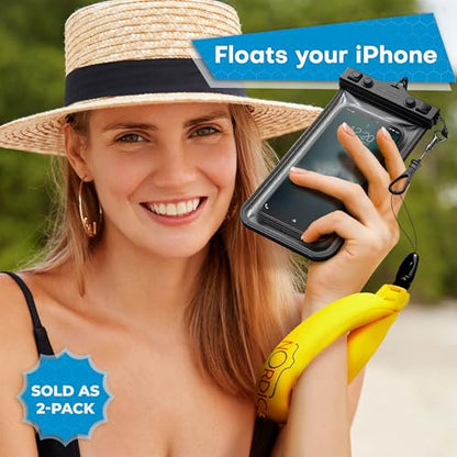Nordic Flash Floating Wrist Strap (2-pack) for Phone & Action Camera - Compatible with GoPro Hero 13, Insta360 X4, DJI Action 5 Pro, OM System TG-7, Kodak PixPro WPZ2 & iPhone - Bright Yellow - color: Bright Yellow